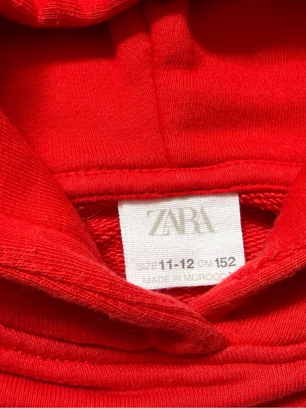 Zara Kids San Diego Pier Hoodie Red Sweatshirt Girls Size 11-12